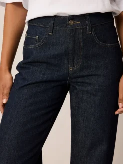 Flared Jeans aus Baumwolle(dark denim, 38)