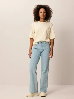 Flared Jeans aus Bio Baumwolle(light blue denim, 38)