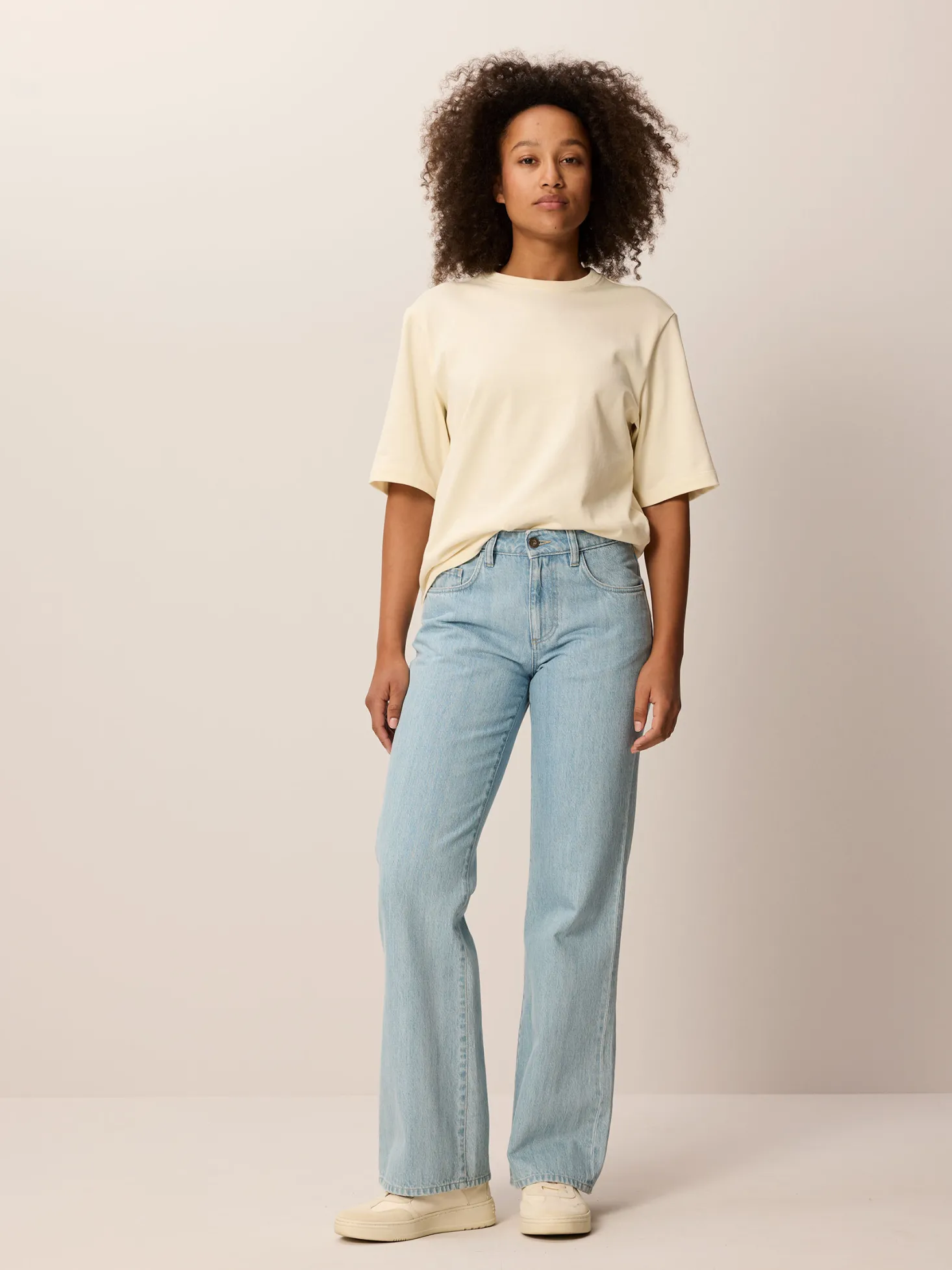 Flared Jeans aus Bio Baumwolle(light blue denim, 38)