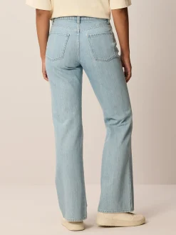 Flared Jeans aus Bio Baumwolle(light blue denim, 38)