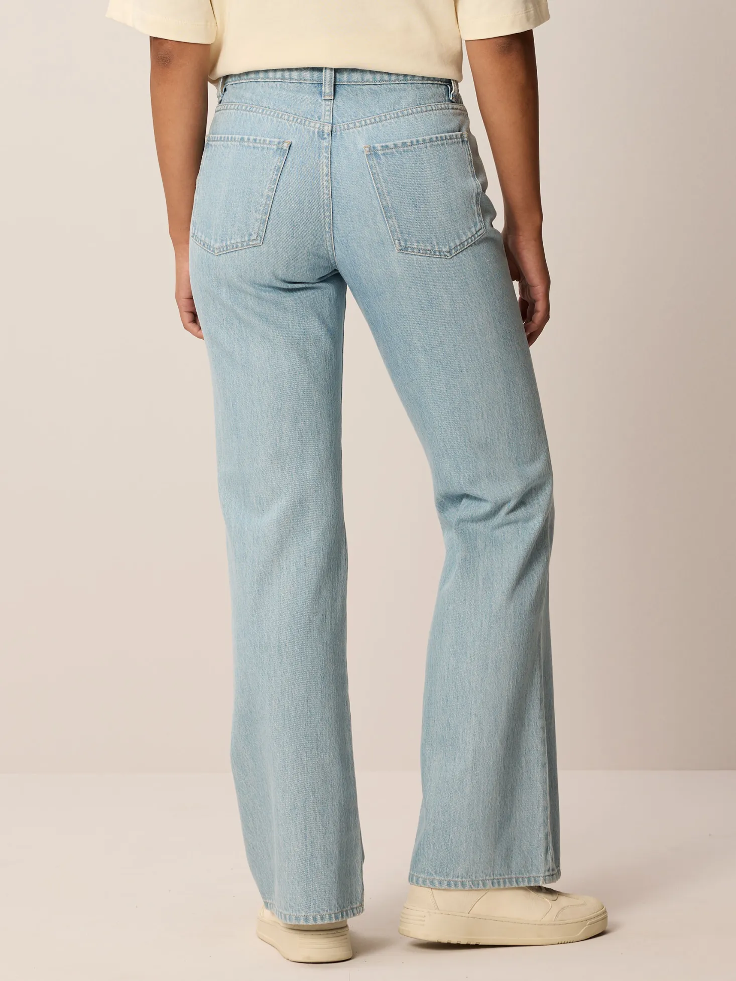 Flared Jeans aus Bio Baumwolle(light blue denim, 38)