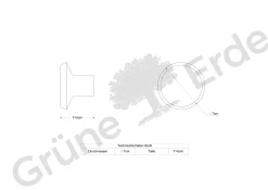 Garderobenknopf Punto(Eiche, 7)