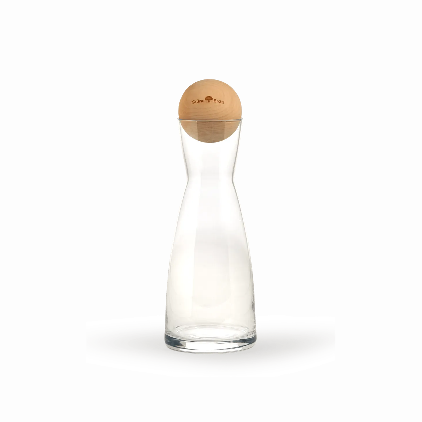 Glaskaraffe mit Zirbenkugel(1 l)