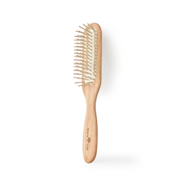 Haarbürste länglichca. 21 cm, Buchenholz, Naturkautschuk