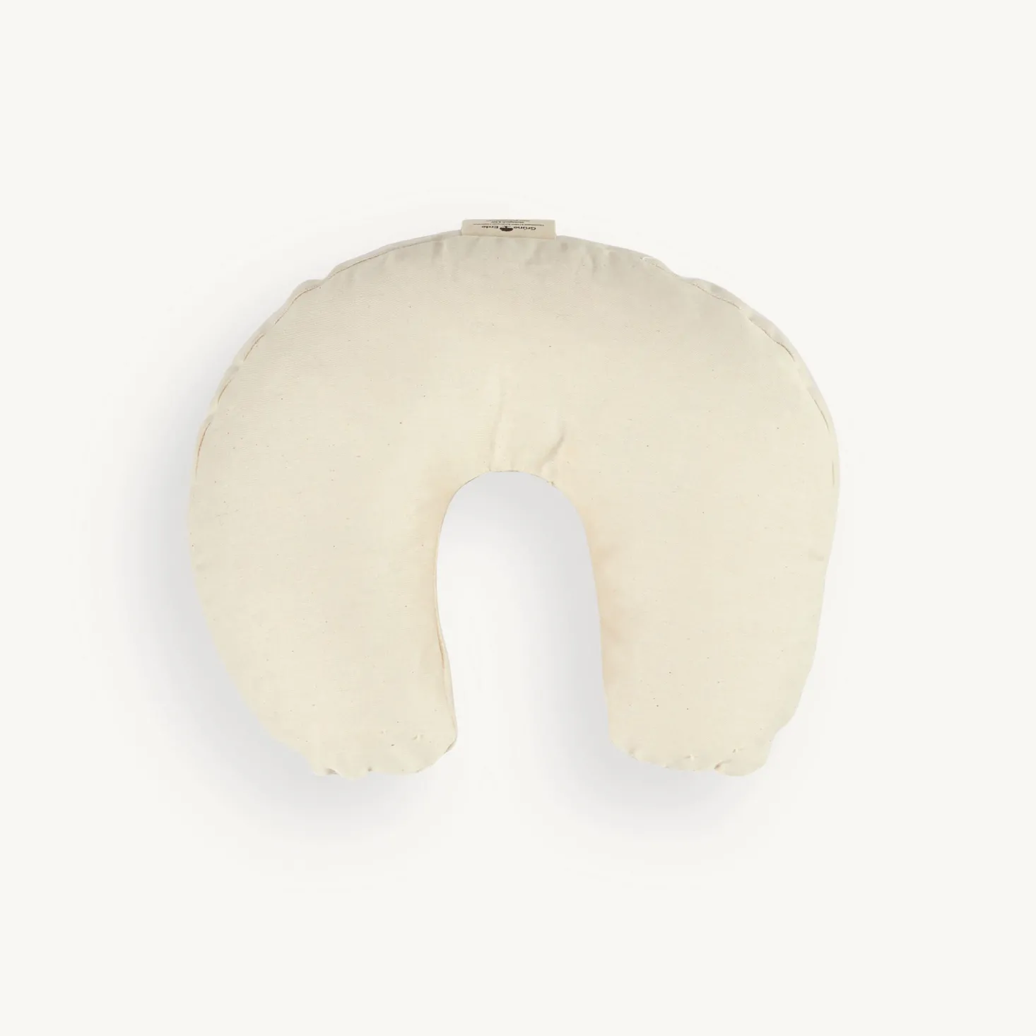 Halbmond-NackenkissenBW/Naturlatexflocken (niedrig, 37 x 29 cm)