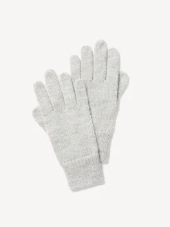 Handschuhe aus Alpakawolle(grau melange, one size)