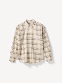 Hemdbluse aus Bio Baumwolle(porridge/walnuss karo, 34)