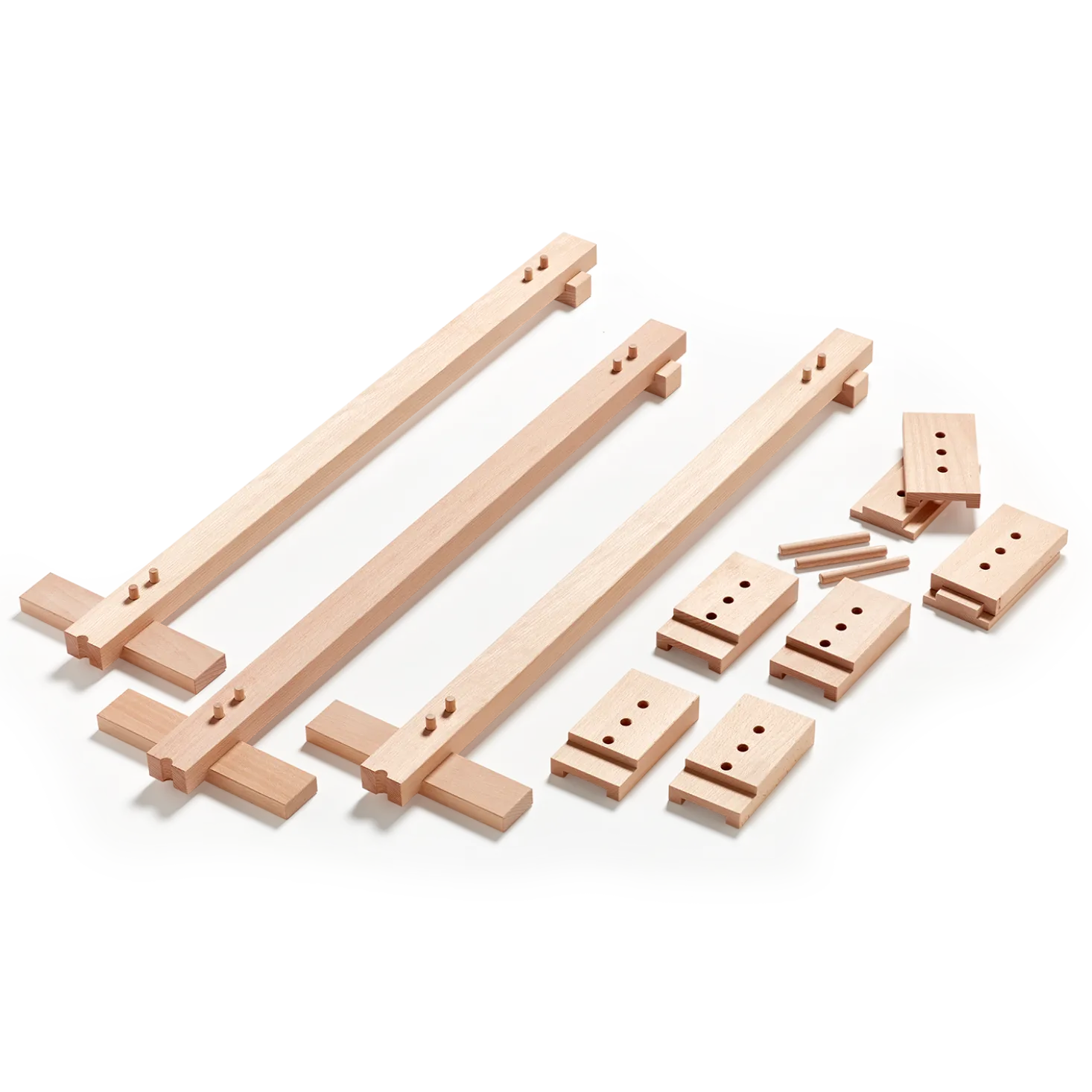 Höhenverstellungsset 3 Stk.(Set), Buche (80cm)