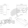 Highboard Tenso(Eiche, 4 Laden, 100,2)