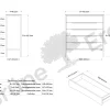 Highboard Tenso(Kernbuche, 5 Laden, 100,2)