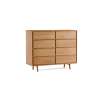 Highboard Tesoro mit 8 Laden B 120 x T 45 x H 99 cm(Buche)