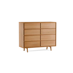 Highboard Tesoro mit 8 Laden B 120 x T 45 x H 99 cm(Buche)