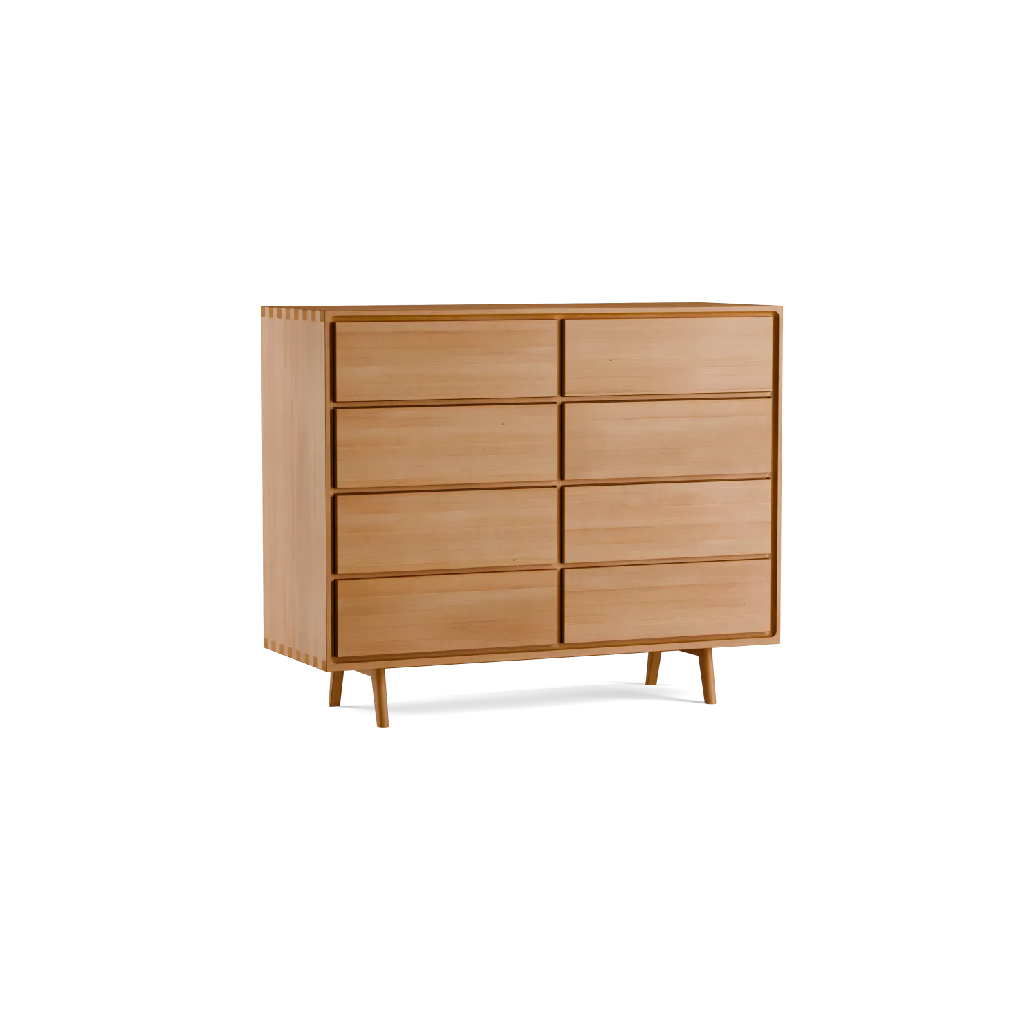Highboard Tesoro mit 8 Laden B 120 x T 45 x H 99 cm(Buche)