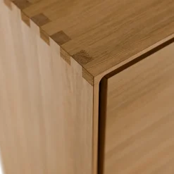 Highboard Tesoro 2-türig Holz B 120 x T 45 x H 139 cm(Eiche)