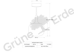 Hängeleuchte Tando(Buche, ø 17 cm)