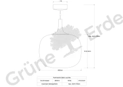 Hängeleuchte Tando(Eiche, ø 30 cm)