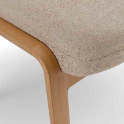 Hocker Ketil(Wollstoff Kaland Sand, Buche)