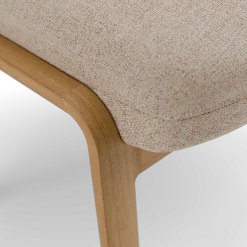 Hocker Ketil(Wollstoff Kaland Sand, Eiche)