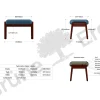 Hocker Ketil(Wollstoff Tano natur, Eiche)