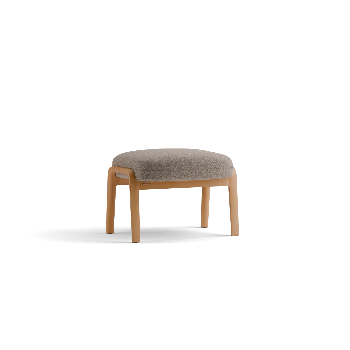 Hocker Ketil(Wollstoff Tano natur, Buche)