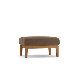 Hocker Linera(Wollstoff Stavang haselnuss, Buche, 80 x 60 x 43 cm)