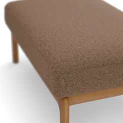 Hocker Linera(Wollstoff Stavang haselnuss, Buche, 80 x 60 x 43 cm)