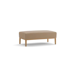 Hocker Lorea(Wollstoff Elverum haselnuss, Eiche, B109 x T60 cm)