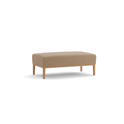 Hocker Lorea(Wollstoff Elverum haselnuss, Buche, B109 x T60 cm)