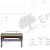 Hocker Lorea(Wollstoff Tano natur, Eiche, B60 x T60 cm)