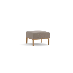 Hocker Lorea(Wollstoff Tano natur, Eiche, B60 x T60 cm)