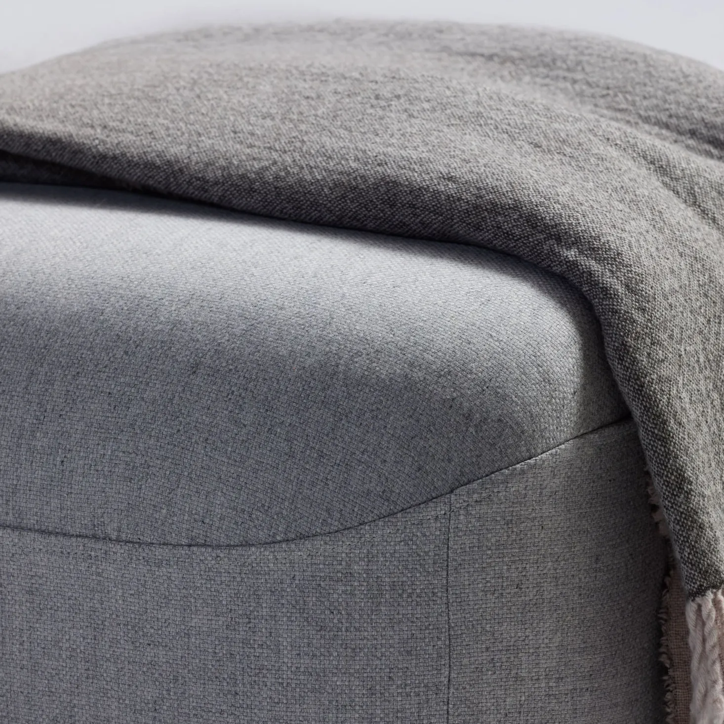 Hocker VelunaB 95 x T 60 x H 42 cm (Wollstoff Elverum haselnuss)