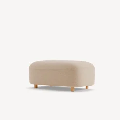 Hocker VelunaB 95 x T 60 x H 42 cm (Wollstoff Elverum haselnuss)