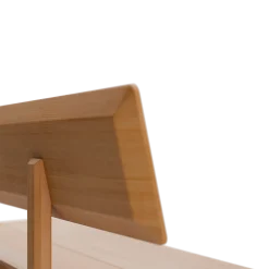 Holzbank Mirato(180 cm, Buche, mit Rückenlehne)