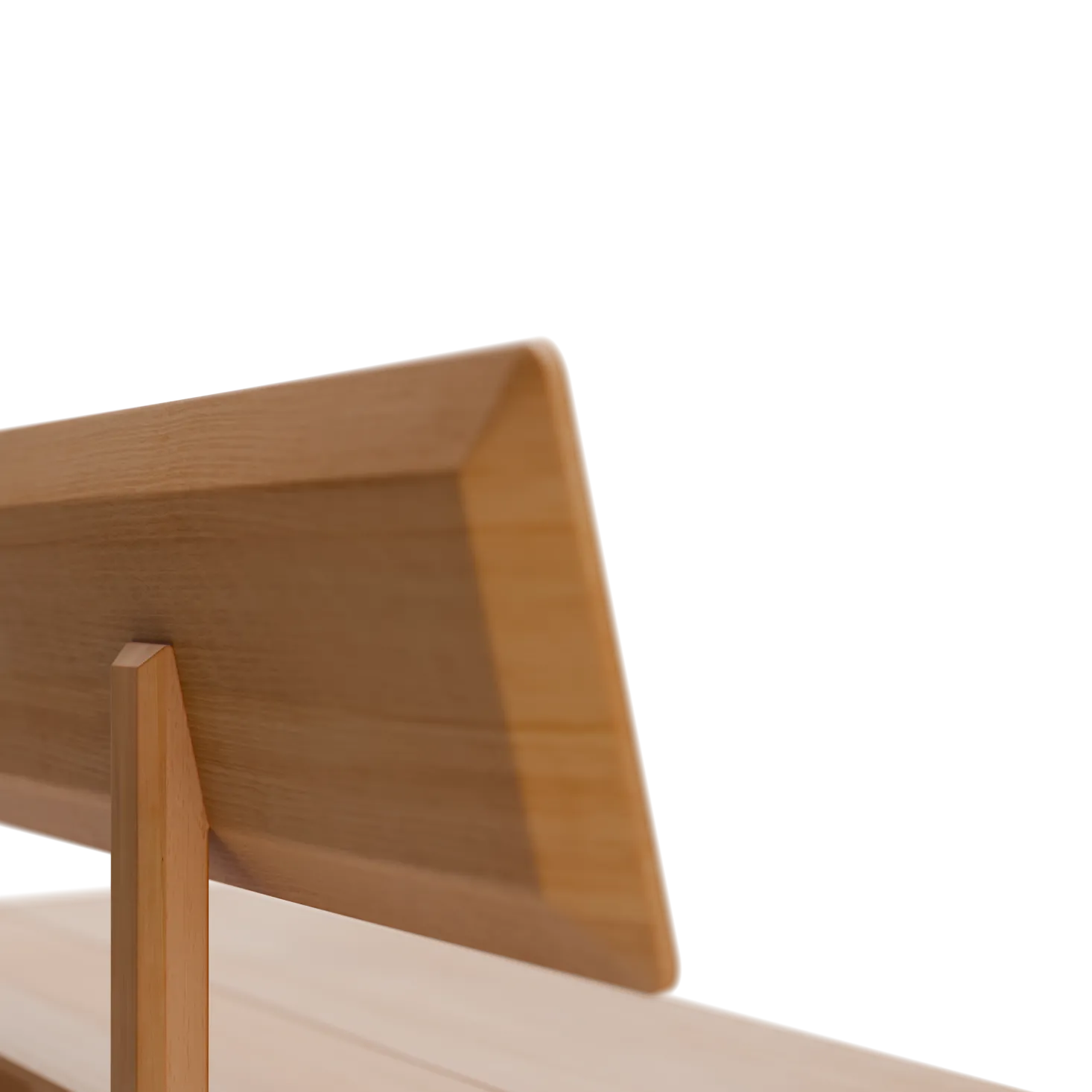 Holzbank Mirato(180 cm, Buche, mit Rückenlehne)