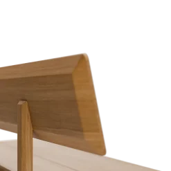 Holzbank Mirato(180 cm, Eiche, mit Rückenlehne)