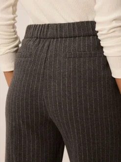 Hose aus Bio Baumwolle(anthrazit nadelstreif, 38)