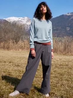 Hose aus Bio-Baumwolle(anthrazit melange, 34)