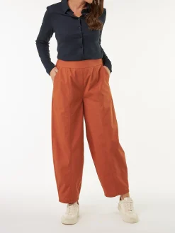 Hose aus Bio Baumwolle(bernstein braun, 34)