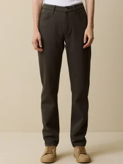 Hose aus Bio-Baumwolle(black olive, 38)