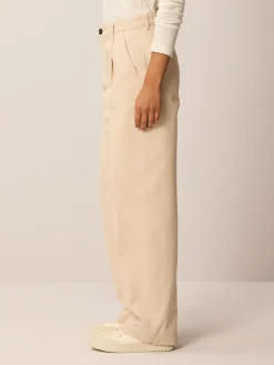 Hose aus Bio Baumwolle(creme, 34)