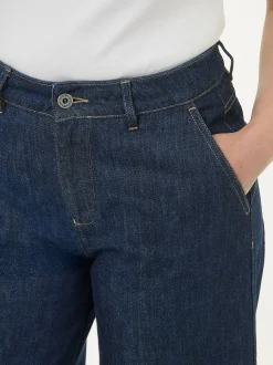Hose aus Bio-Baumwolle(dark blue denim, 38)