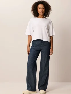 Hose aus Bio-Baumwolle(dark denim, 38)
