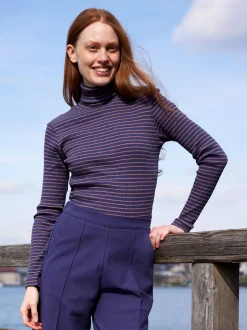 Hose aus Bio-Baumwolle(royalblau, 34)