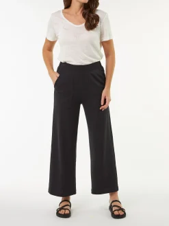 Hose aus Bio Leinen/Baumwolle(schwarz, 36)