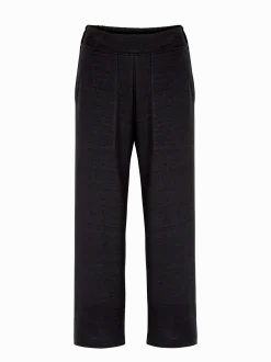 Hose aus Bio Leinen/Baumwolle(schwarz, 36)