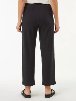 Hose aus Bio Leinen/Baumwolle(schwarz, 36)