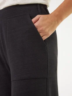 Hose aus Bio Leinen/Baumwolle(schwarz, 36)