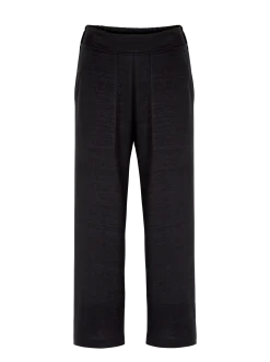 Hose aus Bio Leinen/Baumwolle(schwarz, 34)