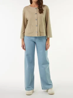 Jacke aus Bio Baumwolle/Hanf(matcha latte, 38)