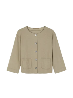 Jacke aus Bio Baumwolle/Hanf(matcha latte, 38)